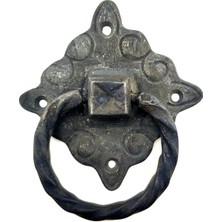 DS LLC Ieg ™ Antika Tarz Dekoratif Pirinç Mobilya Kulbu, Kapı Kilit Halkası - 94X97 Mm, Büyük, Oksit