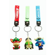 DS LLC Çzgflm Karakteri Silikon Anahtarlık DLLSRSBJ34