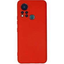Mey İthalat Bfs  Infinix Hot 11S Kılıf Nano Içi Kadife Silikon - Kırmızı
