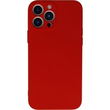Mey İthalat Bfs  iPhone 13 Pro Max Kılıf Nano Içi Kadife Silikon - Kırmızı