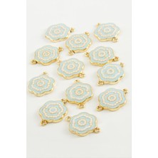 DS LLC Çiçek Çift Kulplu Mineli Bileklik ve Kolye Ucu Aparatı 1 Adet DLLSRSBJ34