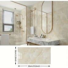 DS LLC Ieg ™ Sarı Mermer Desenli Alüminyum Plastik Duvar Sticker DSLLCRS-IEGK34