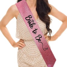 DS LLC Ieg™ Pembe Siyah Alyanslı Bride To Be Kuşak Kemer DCLLS-RSTK345