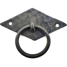 DS LLC Ieg ™ Antika Tarz Dekoratif Pirinç Yan Baklava Kapı Kulbu - 41X82 Mm, Oksit DSLLCRS-IEGK34