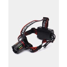 DS LLC Ieg ™ PS-2910 Şarjlı Profesyonel Zoomlu Kamp Avcı Balıkçı Kafa Lambası Feneri Dsllcrs-Iegk3