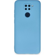 Mey İthalat Bfs  Xiaomi Redmi Note 9 Kılıf Nano Içi Kadife Silikon - Mavi