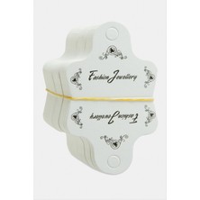 DS LLC Siyah Çiçek Kolye Kartı 200 Adet DLLSRSBJ34