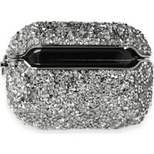 Mey İthalat Bfs  Airpods 3 (3.nesil) Mira Taşlı Kılıf - Gümüş