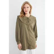 FullaModa Fullamodest Bebe Yaka Balon Kol Tunik