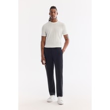 AVVA Erkek Siyah Yanı Lastikli Soft Touch Relaxed Fit Chino Pantolon A61Y3217