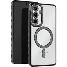 Mey İthalat Bfs  Samsung Galaxy S24 Fe Joke Simli Magneticsafe Kılıf - Siyah