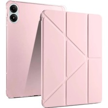Mey İthalat Bfs  Xiaomi Redmi Pad Pro 12.1 Kılıf Kalemlikli Mars Tablet Kılıfı - Rose Gold