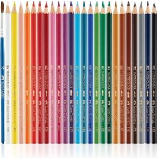 Skygo Karton Kutu Sulu Boya Kalemi, 24 Renk, Suda Çözünebilir, Fırça ve Kalem Hediyeli, Yaratıcılığı Destekleyen Boya Kalemi