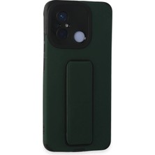 Mey İthalat Bfs  Xiaomi Redmi 12C Kılıf Mega Standlı Silikon - Yeşil
