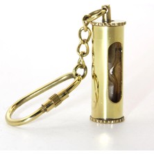 DS LLC Ieg ™ Pirinç Kum Saati Anahtarlık Model 1 DSLLCRS-IEGK34