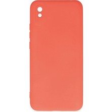 Mey İthalat Bfs  Xiaomi Redmi 9A Kılıf Nano Içi Kadife Silikon - Turuncu