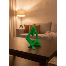 DS LLC Ieg ™ Dekoratif Yeşil Insan Figürü Modern Masa ve Raf Süsü DSLLCRS-IEGK34