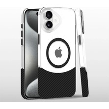 Mey İthalat Bfs  iPhone 16 Plus Carbon Puzzle Magsafe Kapak - Siyah-2