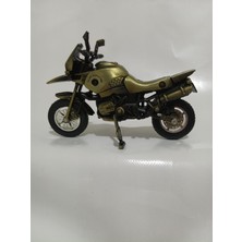 Dinç Vintage Adventure Metal Motosiklet Biblosu – Dekoratif Masaüstü Obje