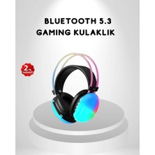DS LLC Ieg ™ Rgb Işıklı Kablosuz Kulaklık Bluetooth 5.3 800MAH Ergonomik Ipx4 Dayanıklı Dsllcrs-Ieg