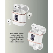 DS LLC Ieg ™ Dijital Göstergeli Bluetooth Kulakiçi Kulaklık – 4’lü Paket, Gürültü Engellemeli
