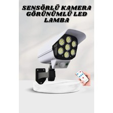 DS LLC Ieg ™ Solar Lamba Kamera Görünümlü Duvar Lambası Dönebilen Bahçe Aydınlatması Dsllcrs-Ieg