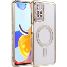 Mey İthalat Bfs  Xiaomi Redmi Note 12 Pro 4g Joke Simli Magneticsafe Kılıf - Gold