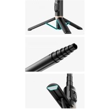 Skygo Selfie Stick – Kablosuz Bluetooth Uzaktan Kumandalı, 360° Döner Başlıklı, 215-730 mm Ayarlanabilir, Ios ve Uyumlu, Alüminyum Alaşımlı Hafif Taşınabilir | Q12