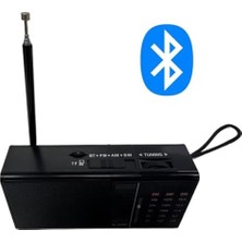Skygo Meir M-568BT Mini Cep Radyosu Bluetooth Hoparlör Şarjlı Fm Radyo Micro Sd Mp3 Desteği Aux Kulaklık Çıkışı