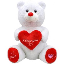 Nacario Bfs 1028B Sevimli Ayı Beyaz 80 cm