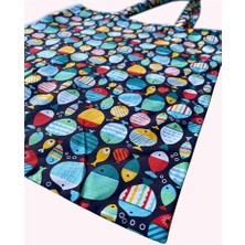 Skygo - Balık Baskılı Bez Çanta