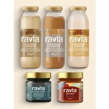 Ravla 5'li Ürün - Ravla Chia Tohumu 150G / Meşe Balı 250G / Badem, Kaju ve Fındık Içeceği 250G