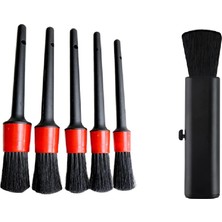 5+1 Parça Araç Detaylı Temizlik Fırçası Iç Dış Motor Temizlik Fırça Seti