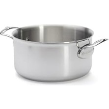 Skygo De Buyer Kızartma Tenceresi Kapaklı, Paslanmaz Çelik, Gümüş, Paslanmaz Çelik, Gümüş, 27.9 x 20.1 x 10.9 cm