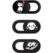 Skygo Kamera Kapatıcı Laptop Tablet Telefon Uyumlu Desenli Gizlilik Aparatı Ultra Ince Sürgülü Webcam Cover 3 Lü Set 3m Yapışkanlı Çok Renkli