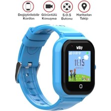 Skygo 4s Mavi Görüntülü Konuşma Akıllı Çocuk Saati