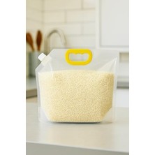 Skygo 12’li Katlanabilir Saklama Torbası 3,5 Litre Sızdırmaz Kapaklı Çok Amaçlı Su ve Gıda Saklama Poşeti Pirinç Bakliyat Kamp Piknik Seyahat Için Dayanıklı