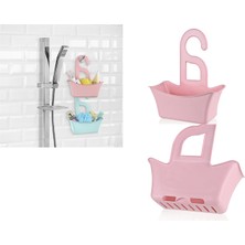 Banyo Sepeti Delikli Sepet Çok Amaçlı Sabun Şampuan Tutucu Raf