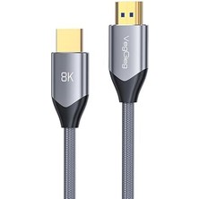 Skygo 8k 60Hz 4K 120Hz 48 Gbps Hdr Arc Hdcp Örgülü HDMI 2.1 Kablo 1 Metre