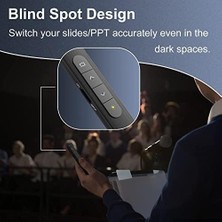 Skygo Gn-04 Kablosuz Sunum Tıklayıcı Kırmızı Işaretçi Slayt Gösterisi Powerpoint WIN10 Mac Keynote Slaytlar(B3)