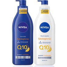 Skygo Q10 Sıkılaştırıcı Vücut Bakım Sütü Kuru Cilt 400ML ve Vücut Losyonu Normal Cilt 400ML, C Vitam