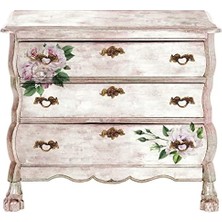 Skygo Dekor Transferleri-Narin Güller 15 cm x 30 cm Sevgililer Günü Hediyeleri, Paskalya Günü Süsleri, Çocuk Hediyeleri, Anne Sevgililer Günü Hediyesi