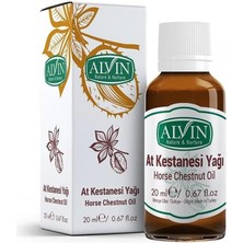 Skygo Alvin At Kestanesi Yağı, Soğuk Sıkım ve Doğal, Horse Chestnut Oil, 20 ml