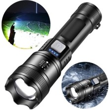 Skygo Şarjlı Zoomlu LED Işık 800 Lümen, P50 Led, Arka Smd Gün Işığı, Powerbank Özellikli, Type-C Girişli, Taşıma Askılı Aydınlatma, Kamp, Acil Durum, Araç ve Dış Mekan Kullanımı Için