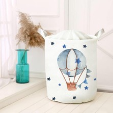 Skygo Çok Amaçlı Oyuncak Saklama Kutusu Kirli Çamaşır Piknik Sepeti Katlanır Düzenleyici Keçe Model 00016