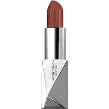 Skygo Uzun Süre Kalıcı Nemlendirici Pürüzsüz Etkili Yarı Mat Ruj Satin Touch Lipstick 828 Mahogany Brown