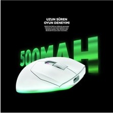 Skygo Prote M5 Pro Kablosuz Beyaz Rgb Ledli Şarjlı 26000 Dpı 3395 Sensor Gaming Oyuncu Mouse