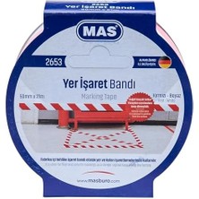 Skygo Mas Yer Işaret Bandı, Kırmızı & Beyaz