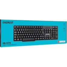 Skygo KB-517U Siyah 2mt Bakır Kablolu USB Q Standart Klavye