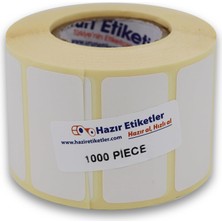 Skygo Eko Termal Etiket 50MM x 30MM Ruloda 1000 Adet 40MM Çapında Direk Termal Transfer Etiketi